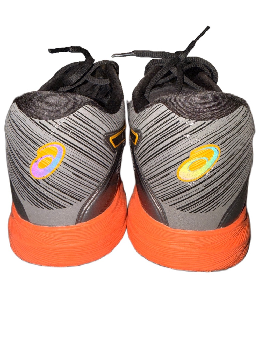 Asics DynaFlyte Running Shoes Men 12 DynaFoam Black Orange Accents EUC - Picture 5 of 7